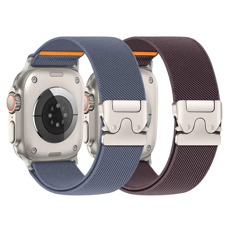 Elastisches Nylonband 2er Set für verschiedene Apple Watch Größen