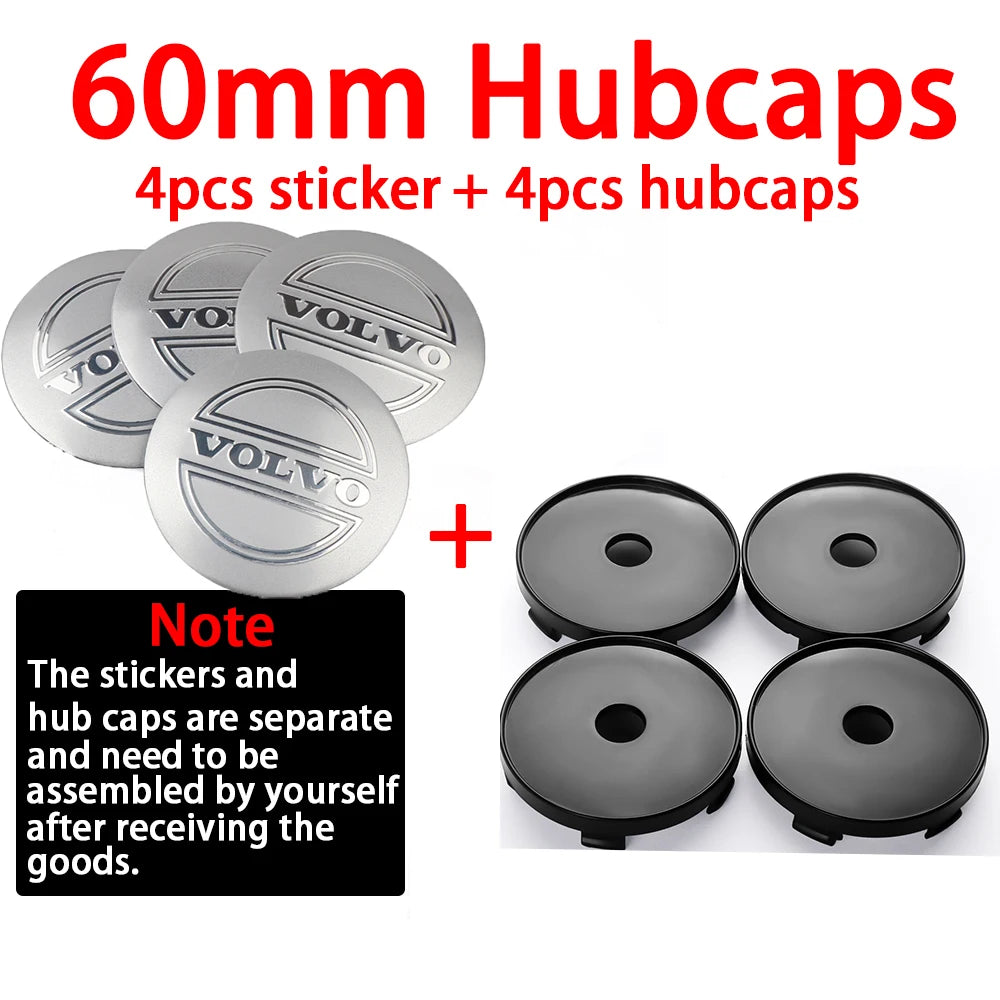 4er Set 56 60mm Rad Center Caps Felgen Abdeckungen Auto Zubehör
