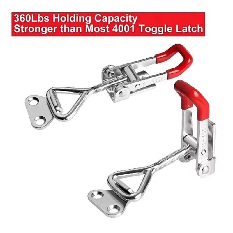 Robuste einstellbare Eisen-Schnalle Lock Clamp mit rotem Griff, 1-2 Stück