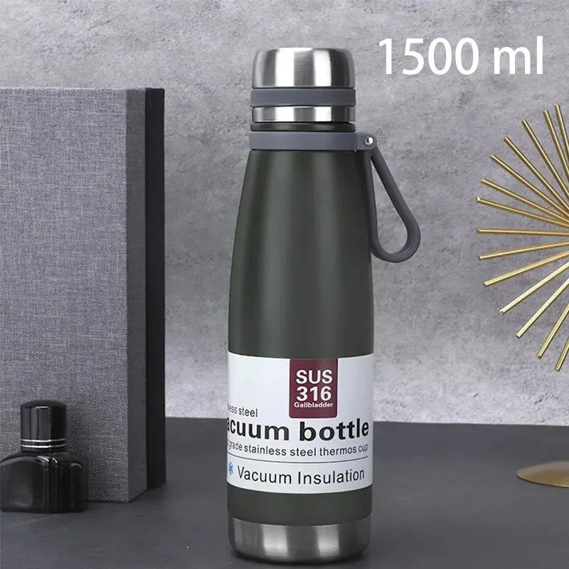 Vakuumisolierte Edelstahl-Thermosflasche 850-1500ml – warm - kalt lang