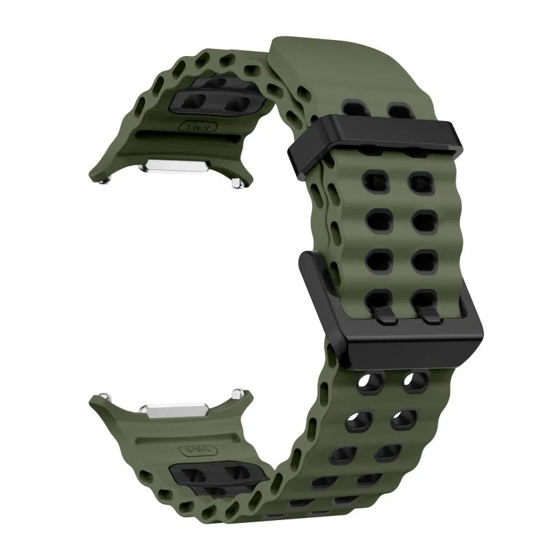 Marine Silikonarmband für Samsung Galaxy Watch Ultra 47 mm 2025 Modell