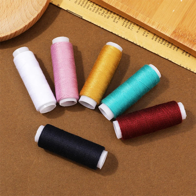 6 Farben Garn-Nähgarn-Rollenmaschine, Handstickerei, langlebig 400 Yard
