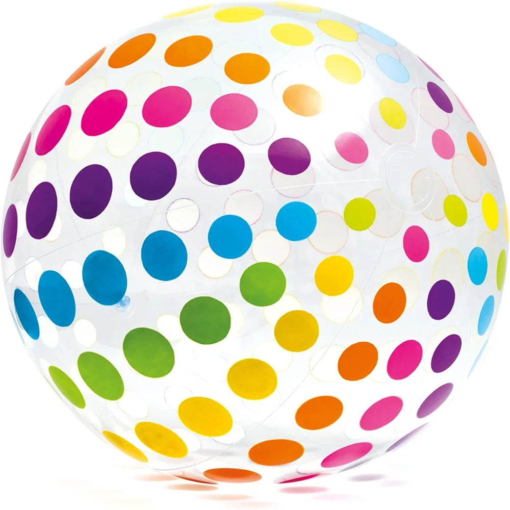 Bunter 40 cm Wasserball – Robust, leicht - perfekt für Strand - Poolspaß