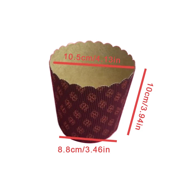 5er Set Panettone Papierbackformen perfekt für italienisches Gebäck