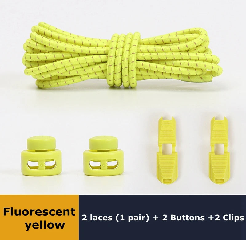 Elastische Schnürsenkel ohne Binden mit Schloss für Sneakers & Co.