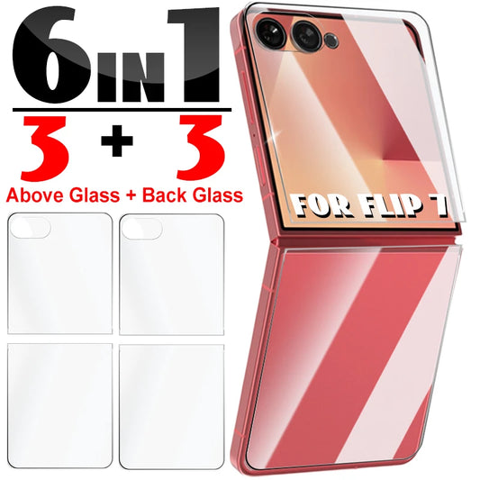 Dünner klarer Front-Displayschutz aus gehärtetem Glas für Galaxy Z Flip 7