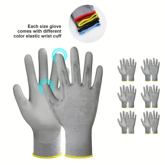 Atmungsaktive PU-Arbeitshandschuhe für sicheren Griff und Komfort