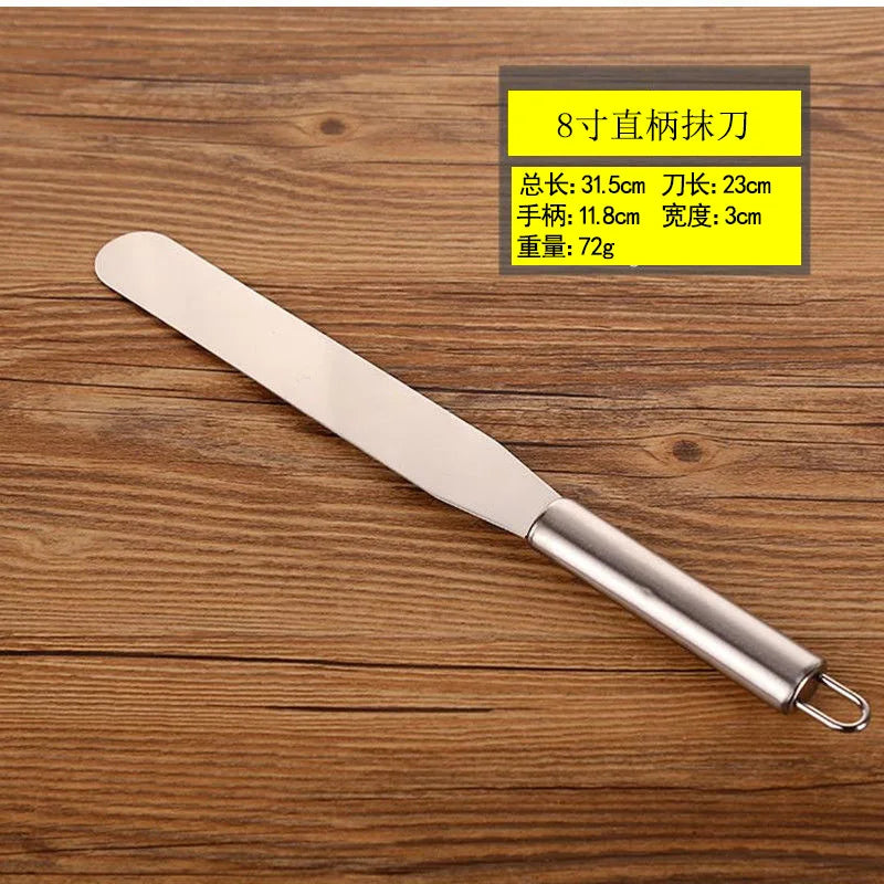 Edelstahl Kuchen-Spachtel 6-12 Zoll | Präzises Cremewerkzeug für Profi - Hobby