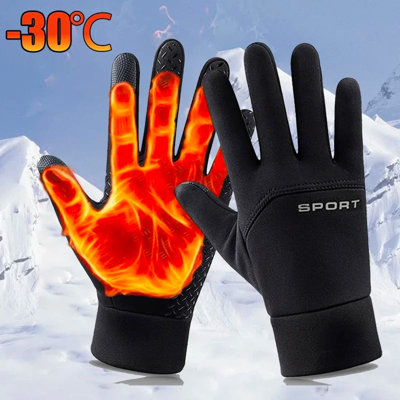 Winterhandschuhe für Touchscreen, winddicht, für Radfahren & Skifahren