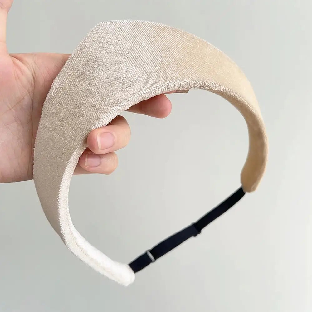 Elegantes Vintage Samt Stirnband mit Kronendekor für Damen und Herren