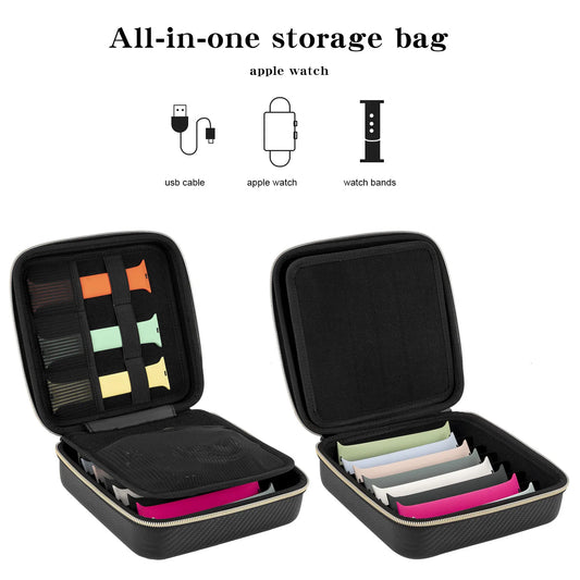 Aufbewahrungs-Tragetasche für Uhrenarmbänder, Geschäfte 38 Uhrenarmbänder, passend für die meisten Uhrenarmbänder, Organizer für Uhrenarmbänder-Zubehör-Yabubest - Home & More