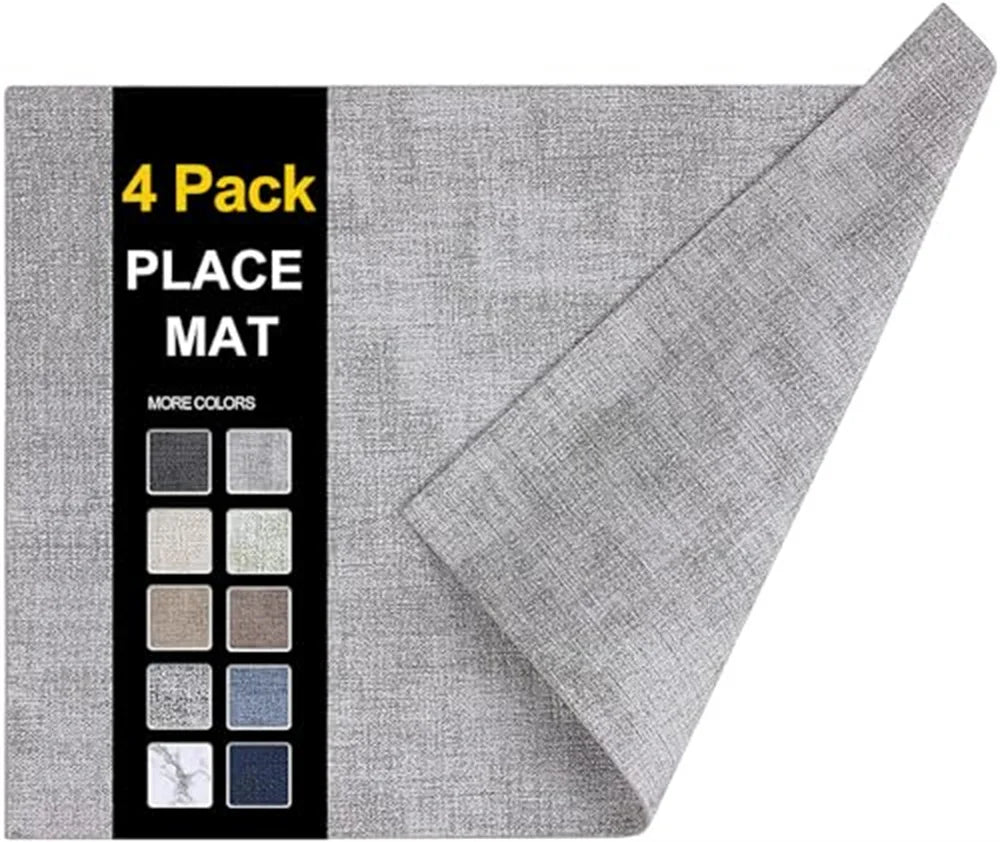 Schützende Kunstleder Tischmatte für Esstisch und Kaffeetassen