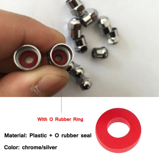 10/50er Set Reifenventilkappen mit O-Ring Kunststoff Staubschutz Universal
