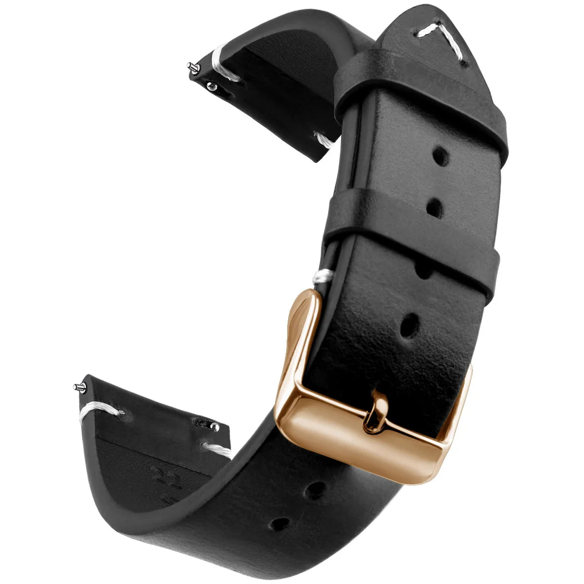 Wachs-Uhrenarmband aus echtem Leder mit Schnellverschluss in verschiedenen Größen