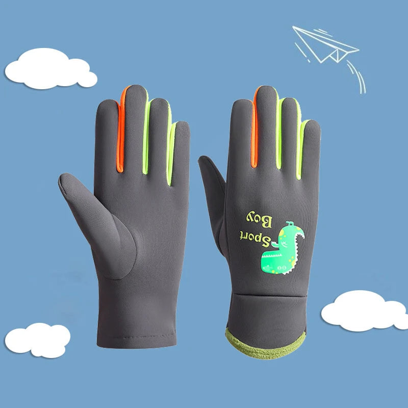 Winter Kinderhandschuhe Vollfinger warm wasserdicht winddicht leuchtend
