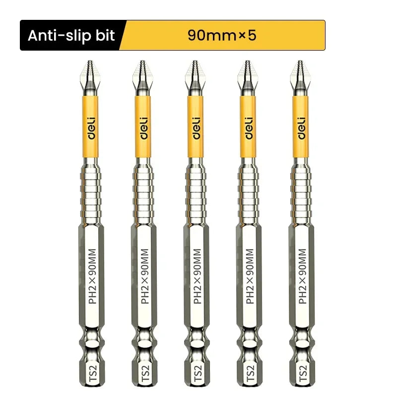 5PCS Magnetische Bits Set aus Chrom-Vanadium Stahl – Stark, Präzise, Langlebig