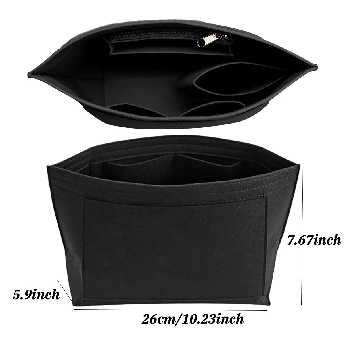 Organizer Einsatz aus Filz für große und kleine Taschen zur Aufbewahrung-Yabubest - Home & More