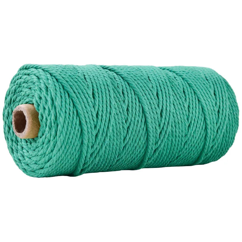 100 m Rolle bunte 3 mm Baumwollschnur für DIY und Dekoration