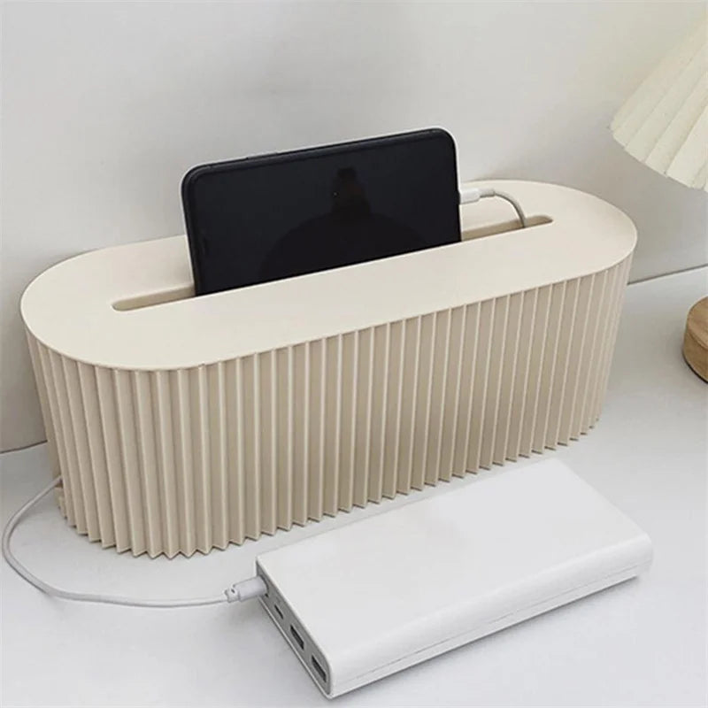Effizient - kompakt: Kabel Organizer mit 7 Fächern, robustes PP, 30x13x11 cm