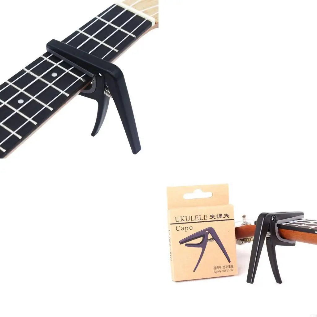 Einhändiger Capo für Ukulele 4-Saiter Schnelle Befestigung