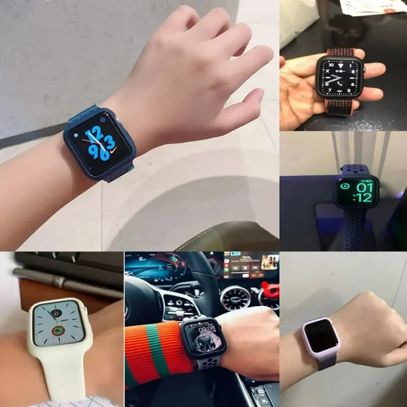 Weiche Silikon-Schutzhülle für Smartwatches 38-45 mm vielseitig passend