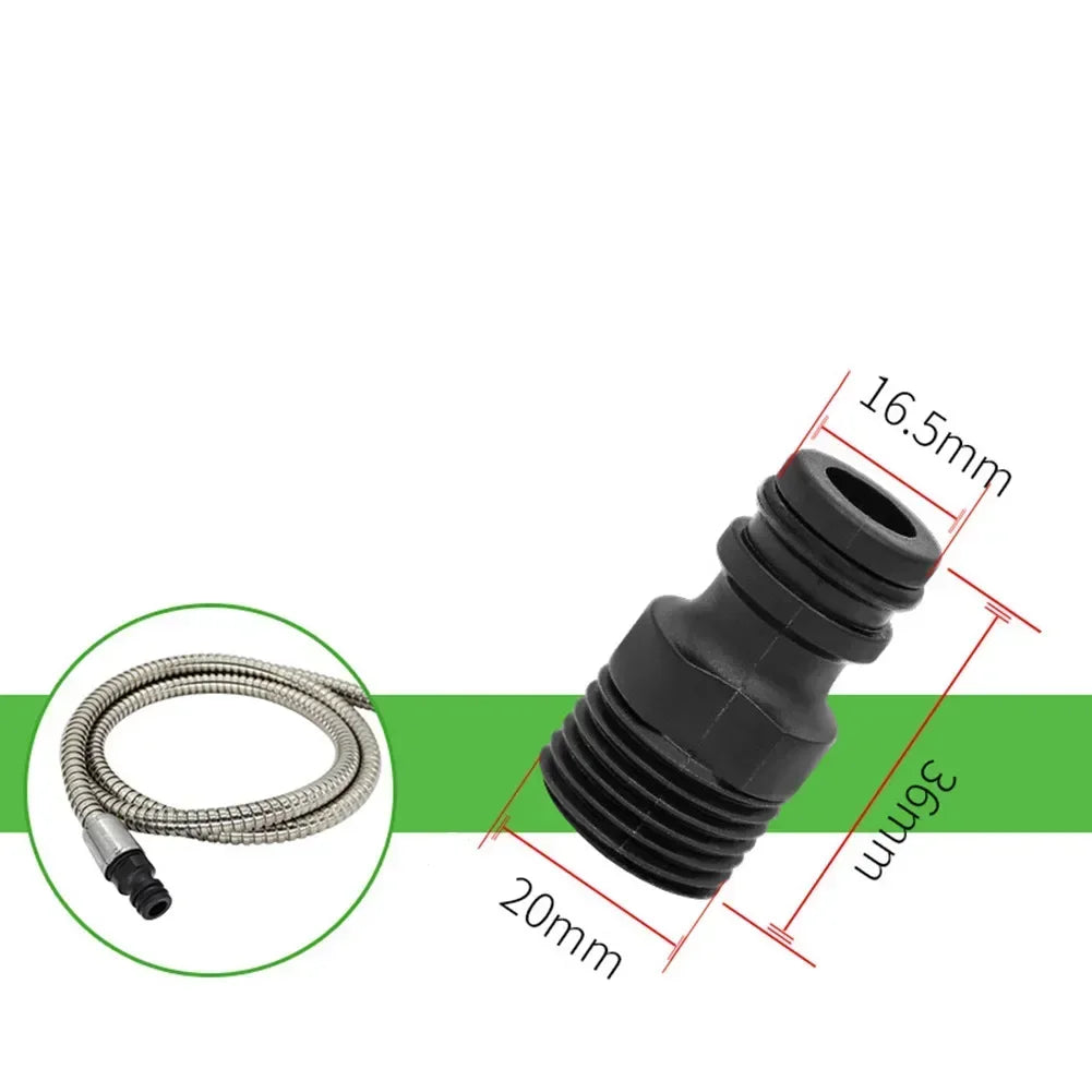 Schnelle - Dichte Verbindung: 2er Set 1/2 BSP Wasserhahn-Adapter aus Kunststoff