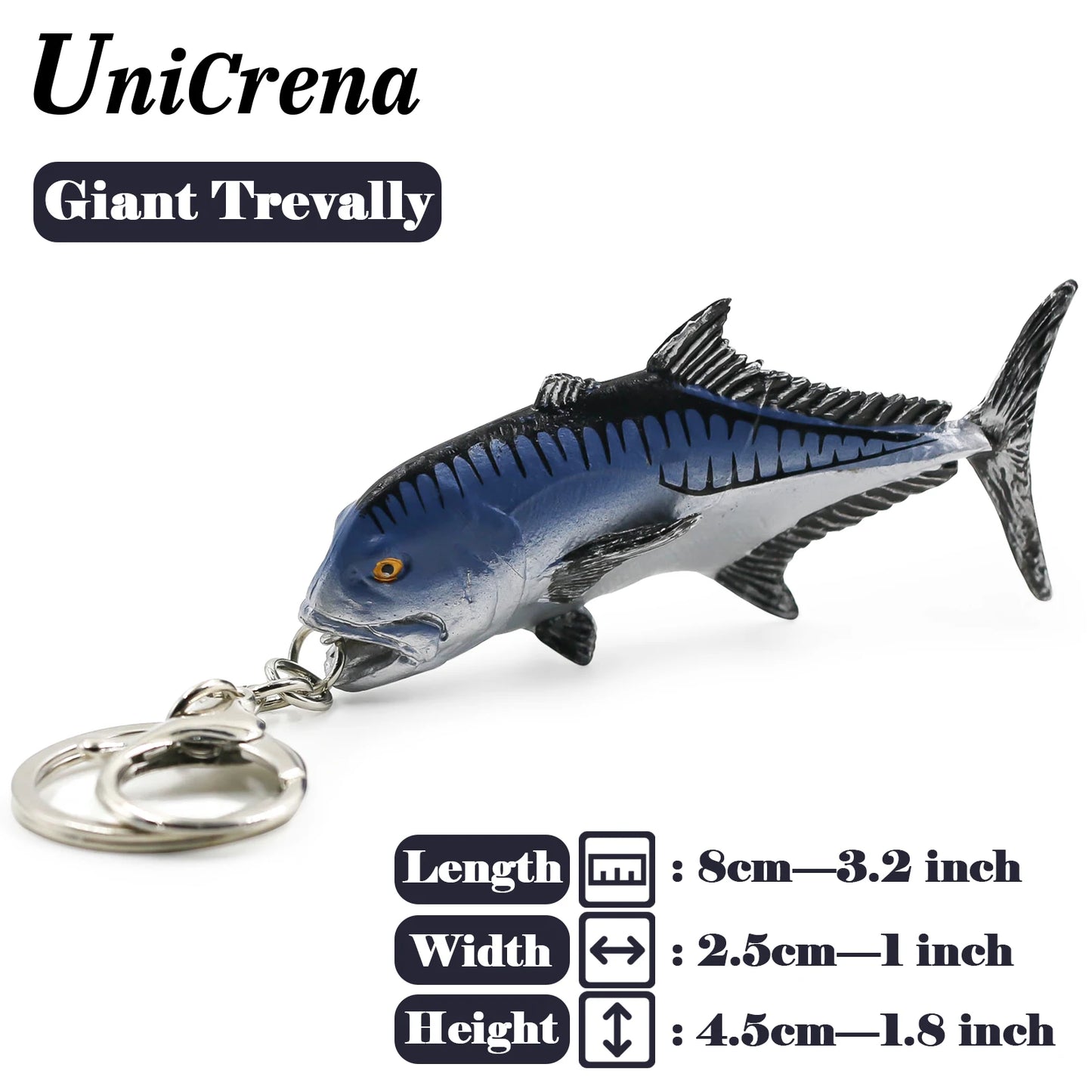 Kreativer handgefertigter Fisch Schlüsselanhänger mit Angeldesign Unisex