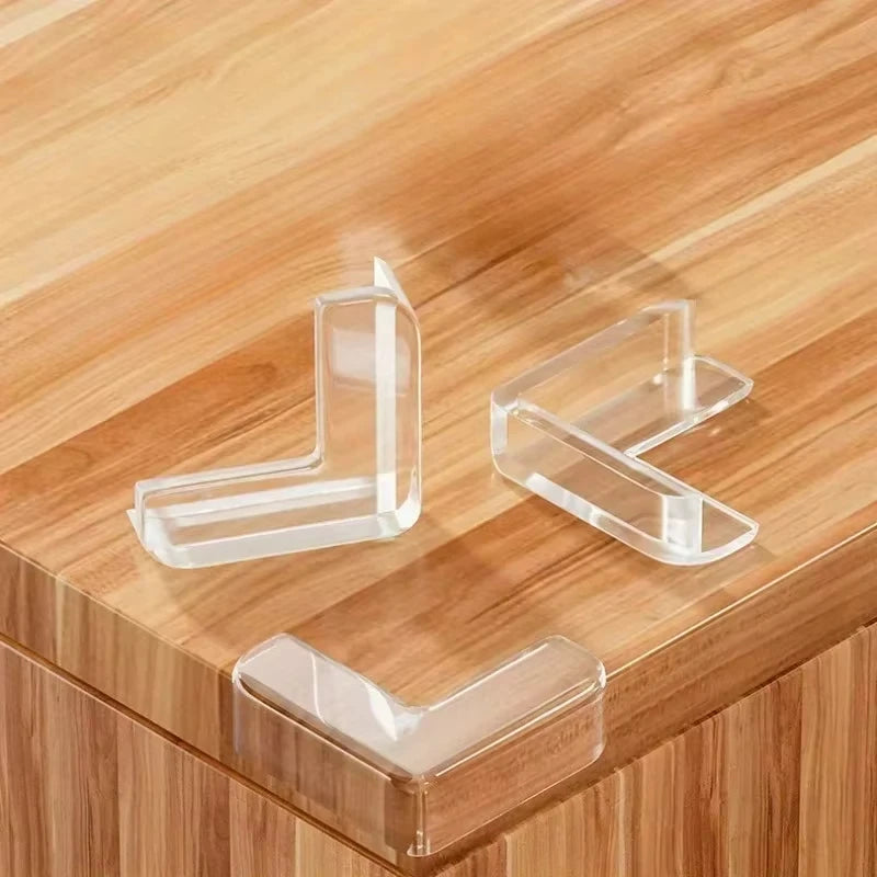 Transparenter weicher Gummi Eckschutz – 4-12 Stück für kindersichere Möbel