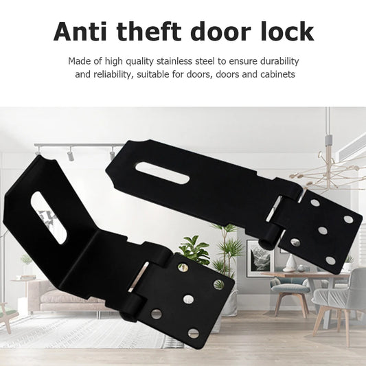 Edelstahl-Türriegelschloss mit Vorhängeschlossöffnung für sichere Türen