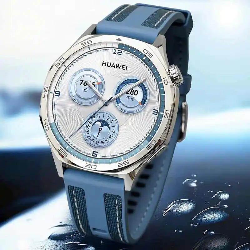22 mm Nylonarmband mit Silikonanteil für Smartwatch, robust und komfortabel