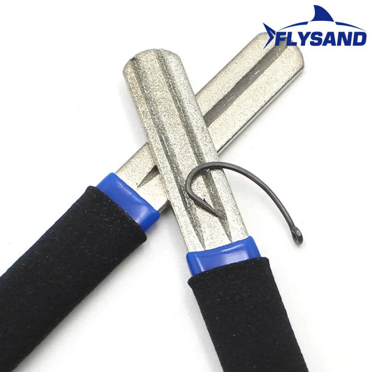 Tragbarer Angelhaken Schärfer mit Doppel Nut für Outdoor Angeln