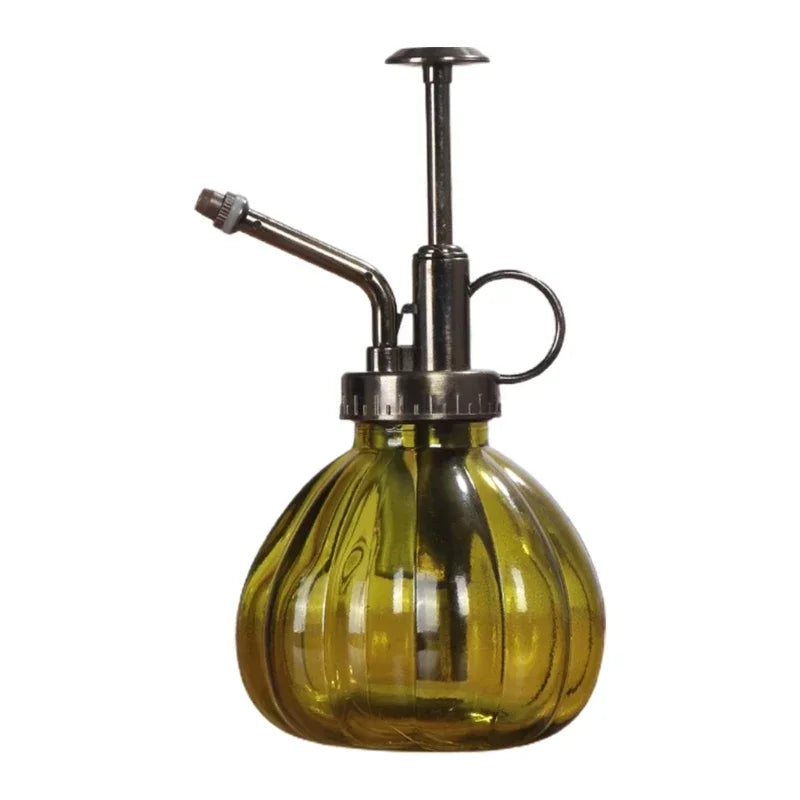 Vintage Glas Gießkanne mit Luftdruck-Spray für Garten und Haushalt