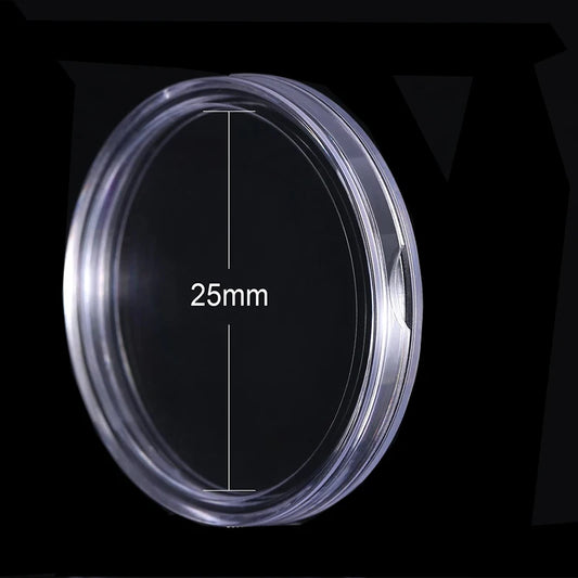 Durchsichtige Kunststoff-Münzkapseln in 21-45mm für sicheren Münzschutz