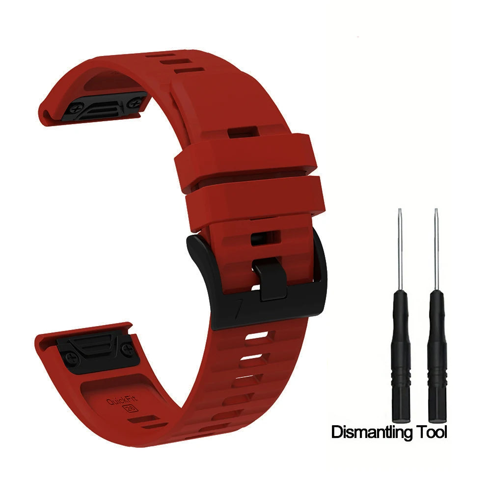 Silikon-Uhrenarmband 22-26 mm für vielseitige Smartwatch Modelle