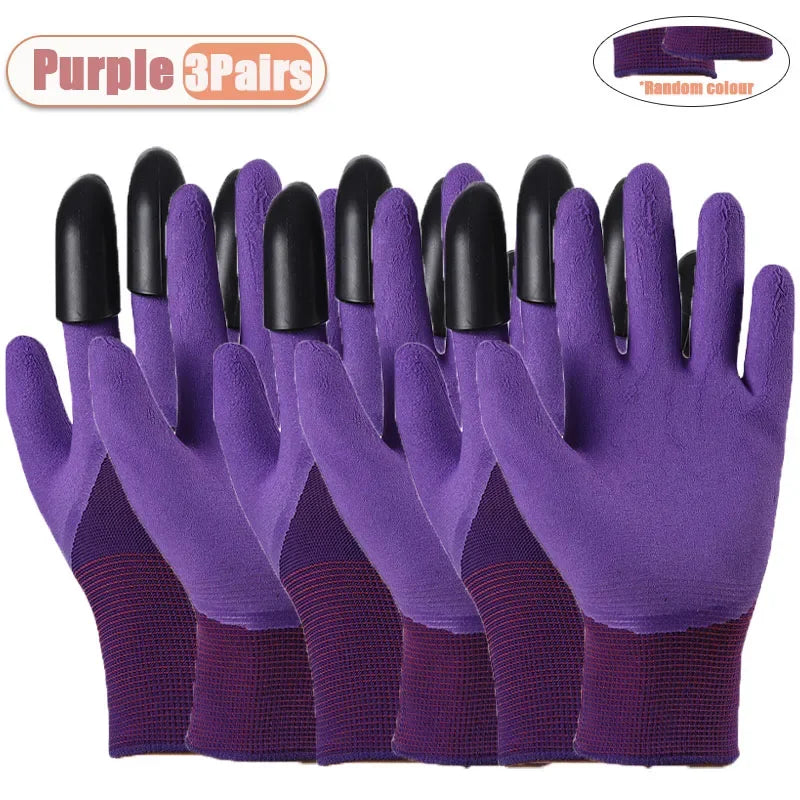 Robuste Gartenhandschuhe mit Krallen für sicheres Arbeiten im Freien