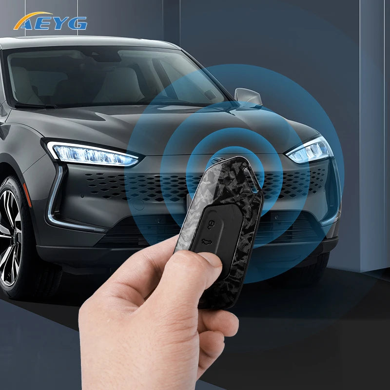 Leichte Autoschlüsselhülle aus Carbon PC-Material für VW und Skoda Modelle