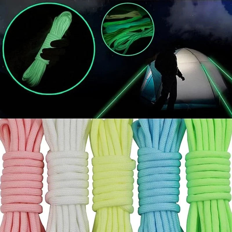 Leuchtendes 9-Strang 4mm Nylon Paracord – langlebig - robust für Outdoor