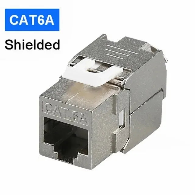 Weiblicher RJ45-Koppler Ethernet modularer Trapez Buchse mit STP-Zink