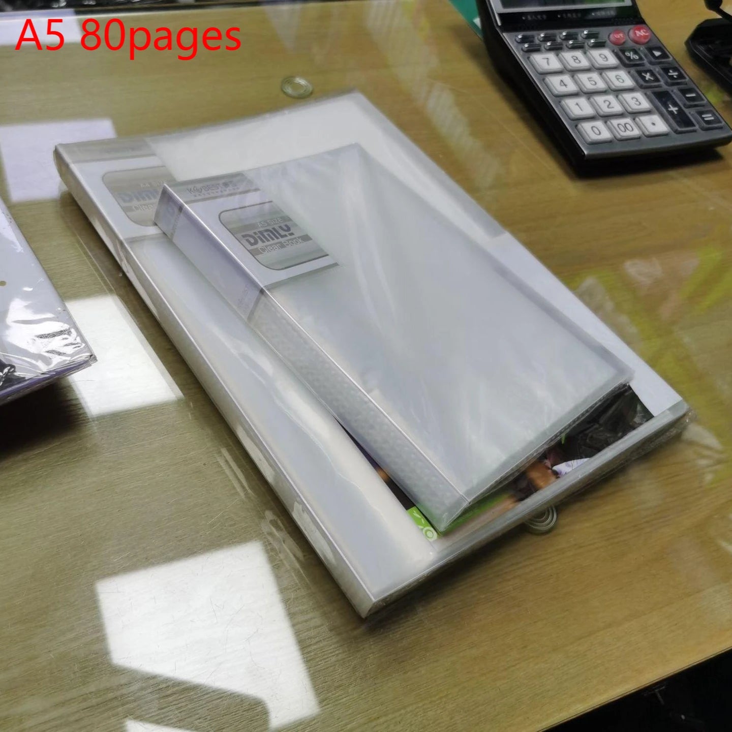 A5 Dokumentenordner Transparent – Lose Blätter, 40-100 Seiten für Büro - Studium