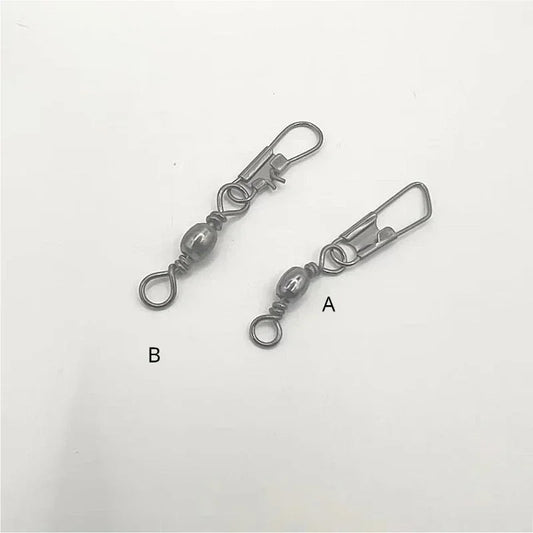 50/200 Stück Kohlenstoffstahl Angelverbinder Set für robusten Halt