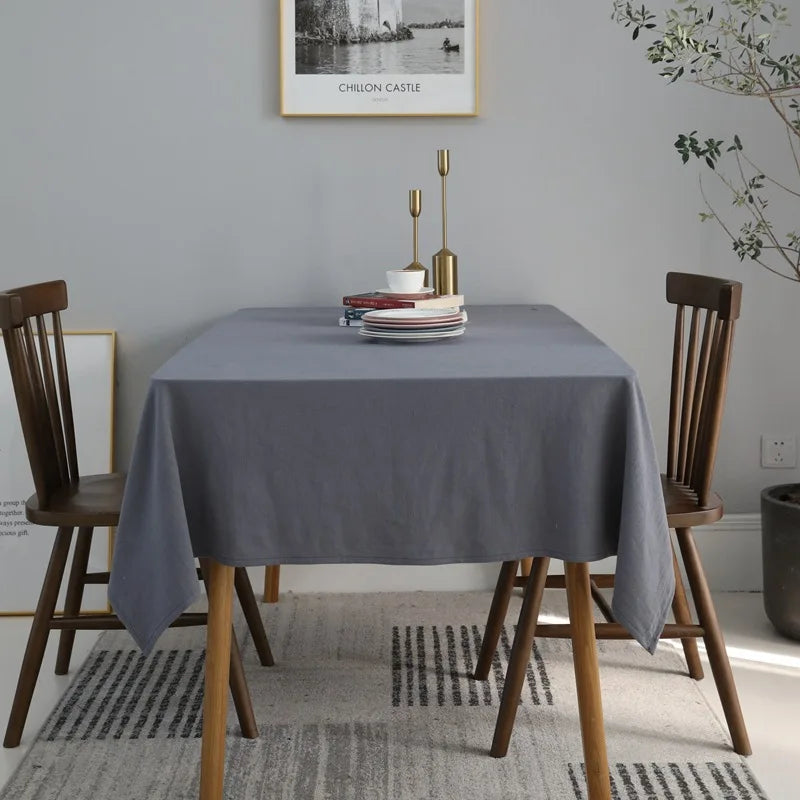 Dekorative Baumwoll Tischdecke rechteckig für Feste und Alltag