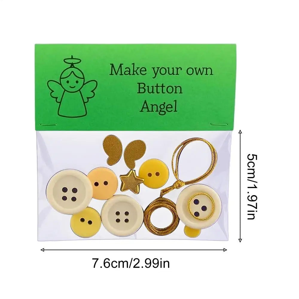 Materialpaket DIY Weihnachtsknopf Bastelset für festliche Anhänger