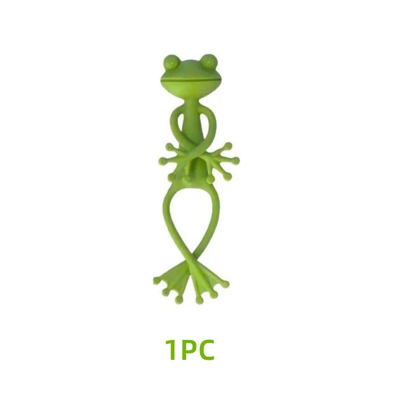 Flexibler Frosch Kabelbinder wiederverwendbar Garten Pflanzenstütze verstellbar