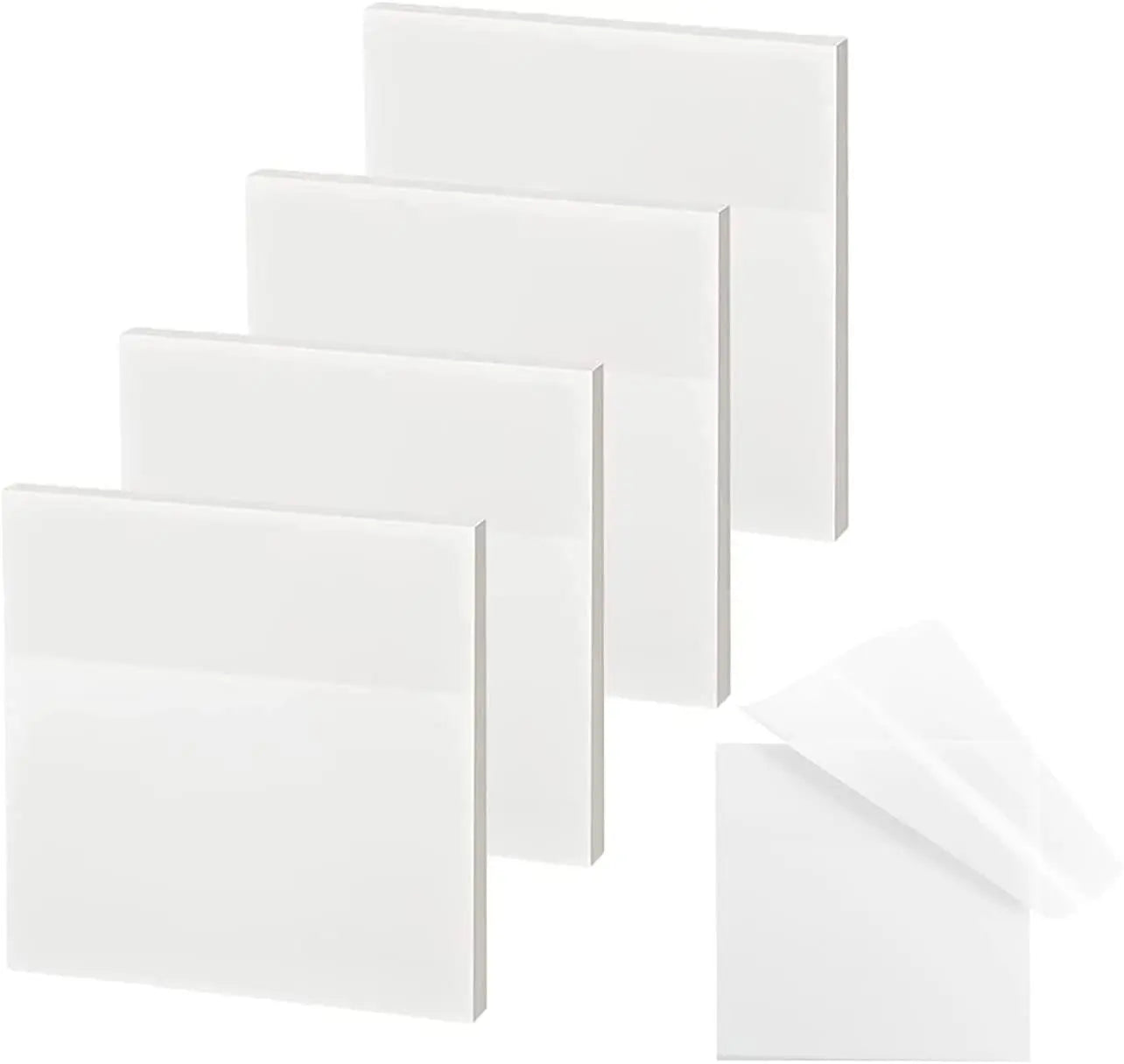 200 Blatt transparente selbstklebende Haftnotizen für Büro und Schule