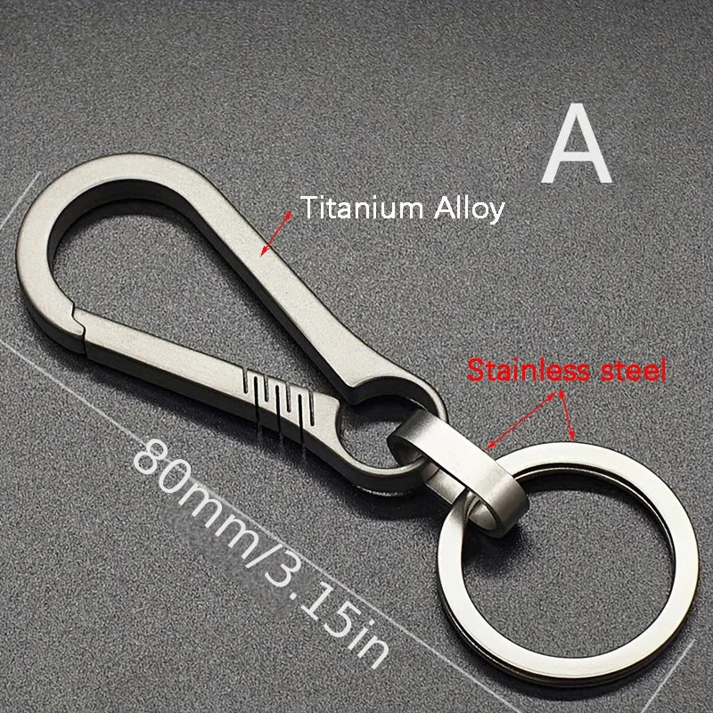 Titan Karabiner Schlüsselanhänger mit Flaschenöffner für Outdoor - Alltag
