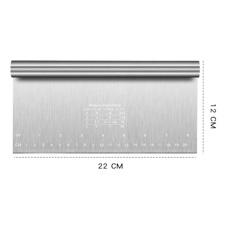 Edelstahl Skala Kuchenschaber für präzises Backen und Dekorieren