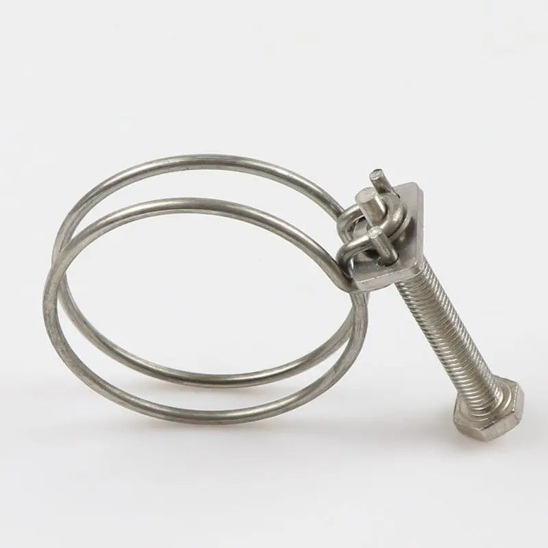 Verstellbare Heavy Duty Doppel Draht Schlauchklemmen aus Edelstahl 16-100 mm