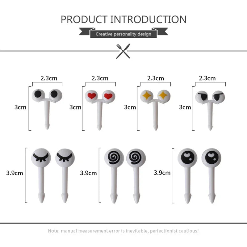 Mini Spieße Obst Picks Cartoon Bento Box Gabeln 10 30 50 Stück