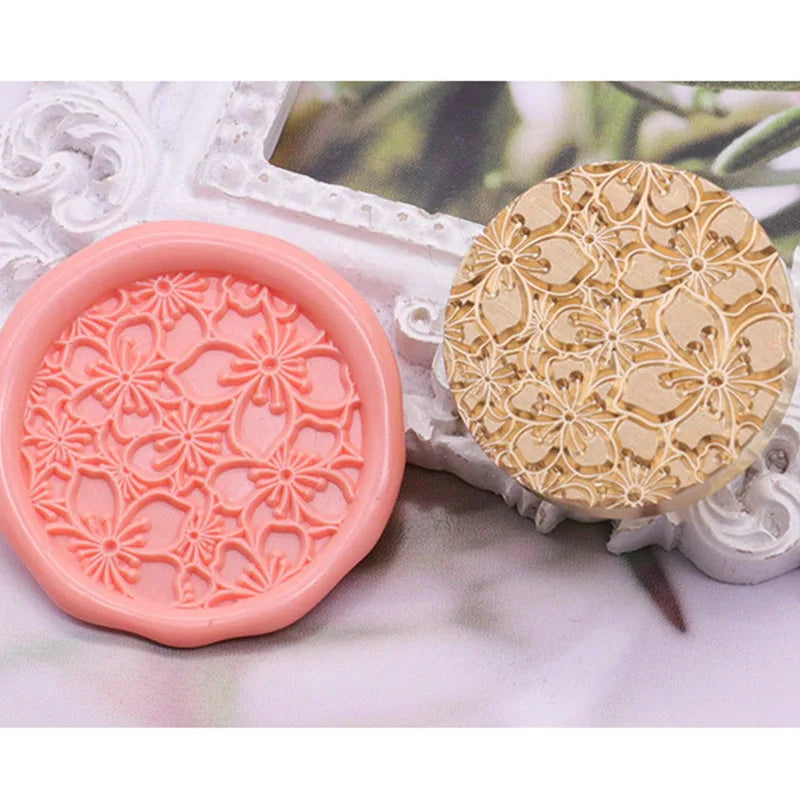 Sternenhimmel Lotus Rosenmuster Wachssiegel Stempel, Retro Stil