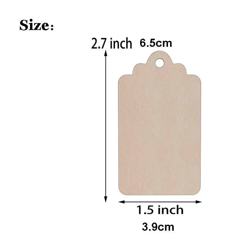 Vielseitige Naturholzscheiben 3,9x6,5 cm mit Seil – perfekt zum kreativen Gestalten
